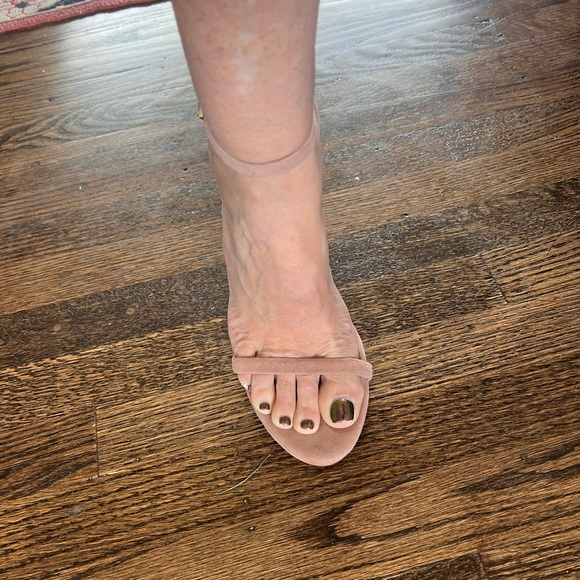 Sam Edelman Pale Pink (blush) Suede Heels 9.5 - Picture 5 of 5